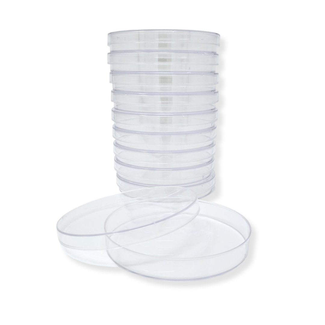 10pcs/bag pre sterilized petri dishes (90mm x 15mm)
