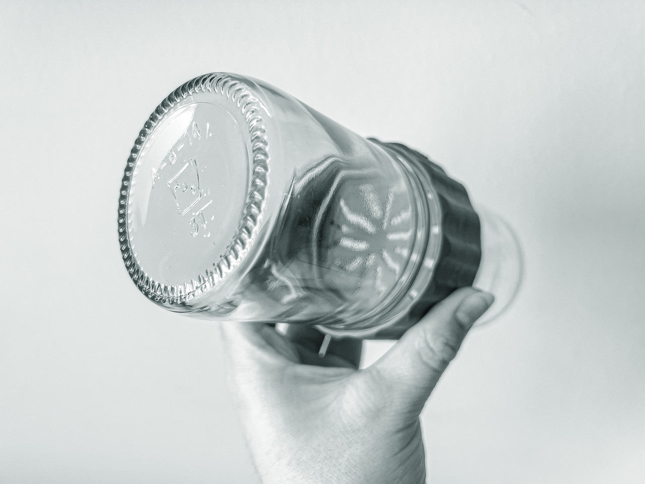 Glass BioCoupler set in hand.