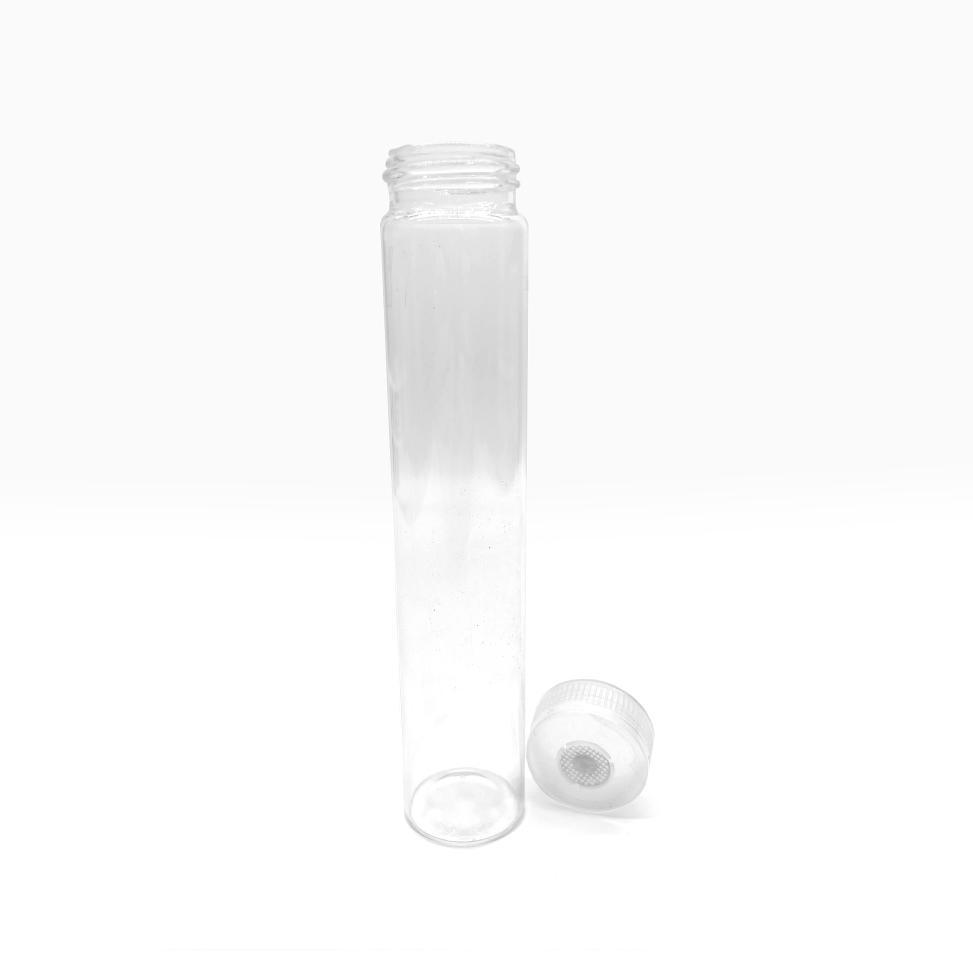 Test vial with vented membrane.